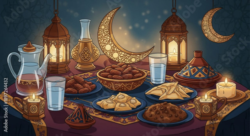 Abstract composition of overlapping blue and black wavy lines creating a sense of movement on a white background, vector illustration