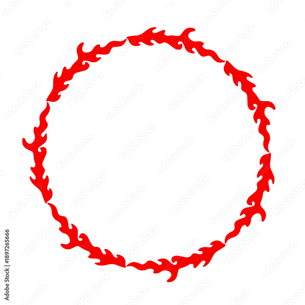 Obraz premium fire ring frame