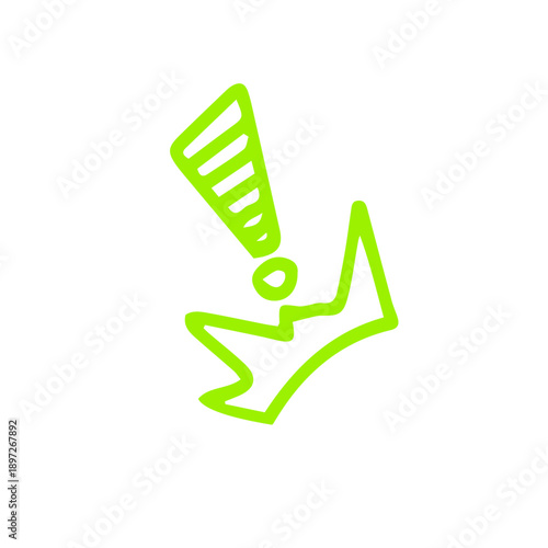 hand drawn exclamation mark