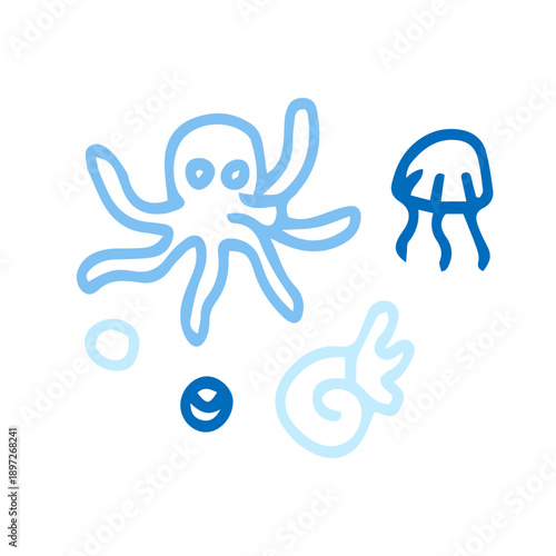 sea creatures pattern