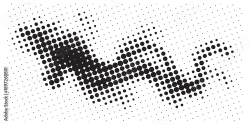 Abstract Halftone Pattern with Dynamic Swirl Effect.