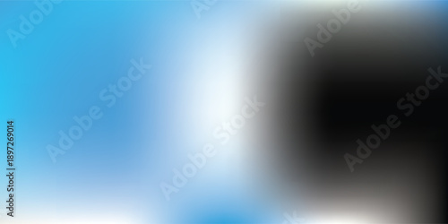 Abstract Blue and Black Gradient Background with Soft Light Effects.