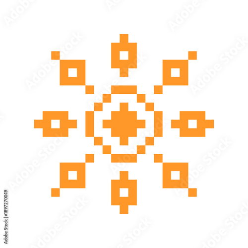 pixel sun element