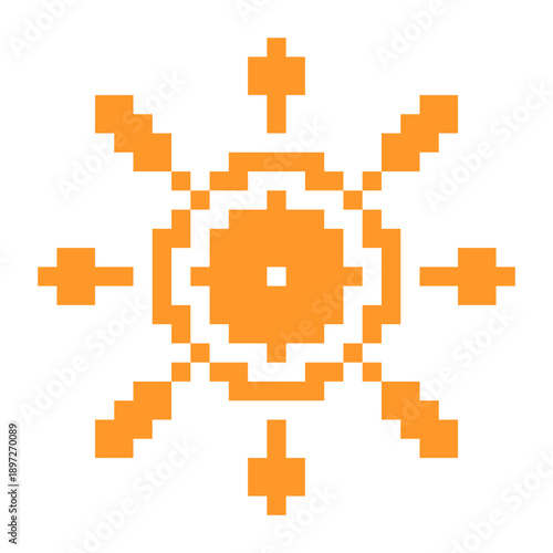 pixel sun element
