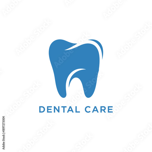 Dental Care Illustration Featuring Tooth Icon