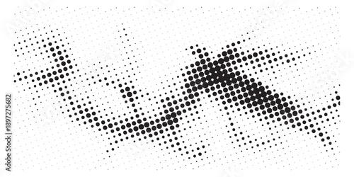 Abstract Halftone Pattern with Dynamic Diagonal Lines and Dots.