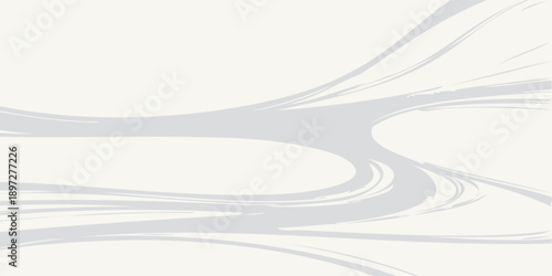 Abstract flowing lines of light grey and white on a pale yellow background.