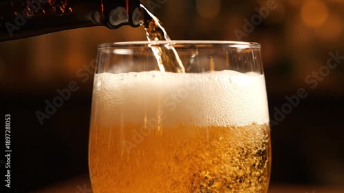 Wallpaper Mural Beer being poured into a glass. Torontodigital.ca