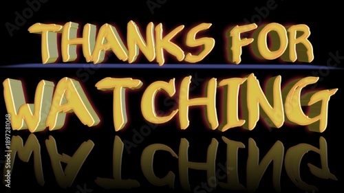Ilustrasi tex thanks for watching 
