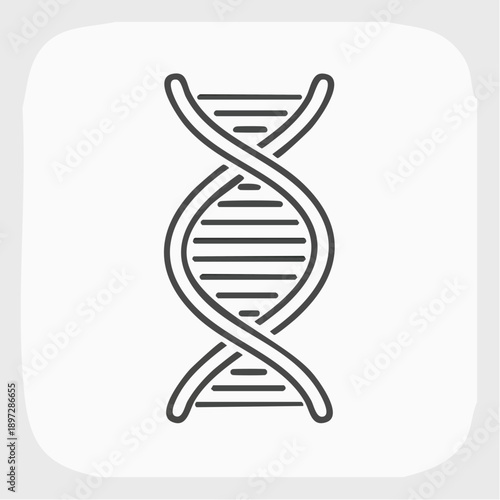 DNA二重らせんの医療研究とバイオテクノロジーベクターアイコン