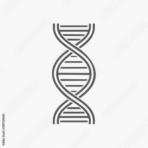DNA二重らせんの医療研究とバイオテクノロジーベクターアイコン