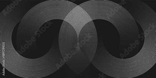 Black mascara circular texture, brush stroke isolated on white background. vector eps10