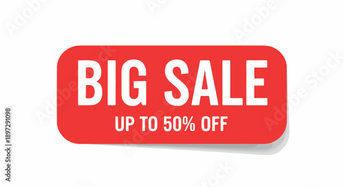 Big Sale Up To 50% Off Promotional Banner with Discount Information