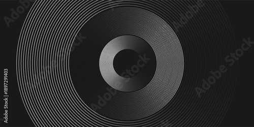 Black mascara circular texture, brush stroke isolated on white background. vector eps10