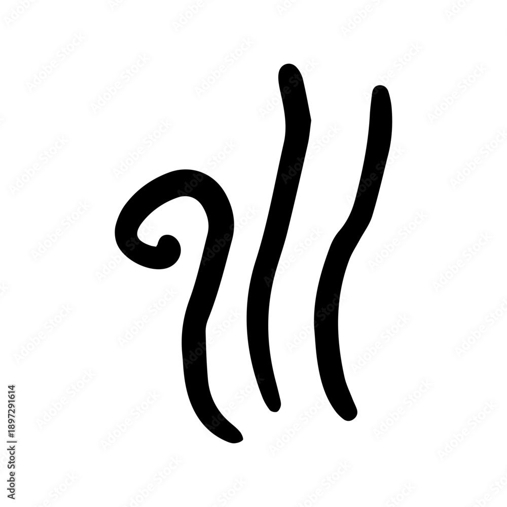 Obraz premium doodle smoke effect