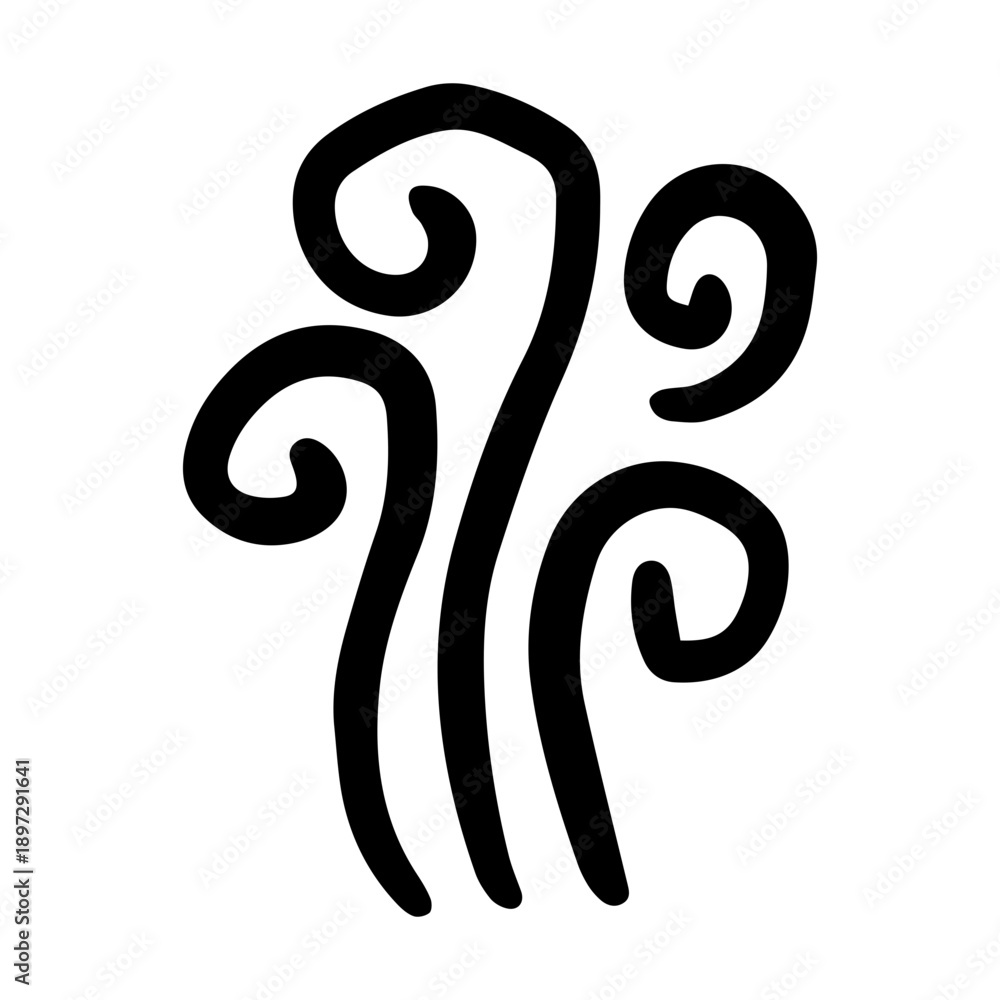 Obraz premium doodle smoke effect