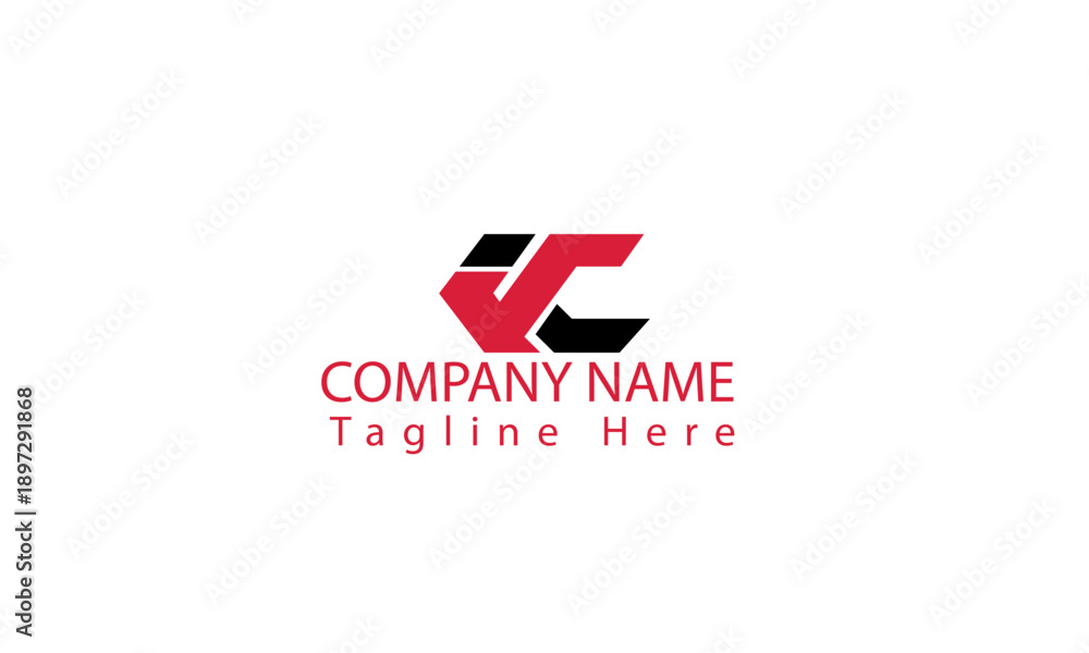 Obraz premium IC Letter Logo