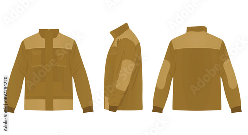 Repairman uniform jacket. vector illustration