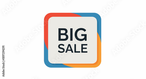 Big Sale Announcement A Colorful Graphic for Promotions and Discounts