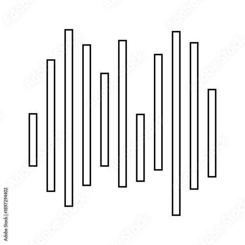 outline music wave