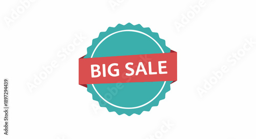 Eye-Catching Big Sale Badge A Bold Graphic Design for Special Offers and Promotions