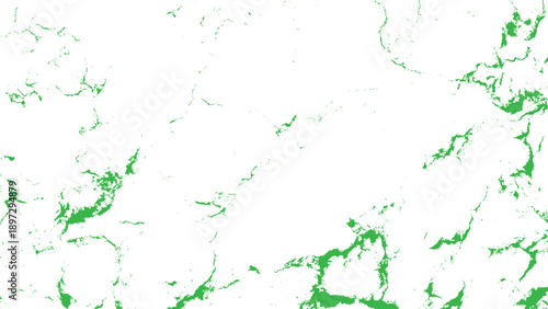 Green cracked texture on white surface