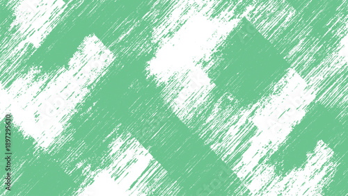 Mint green and white abstract brush stroke pattern