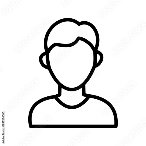 Minimalist Outline User Profile Icon
