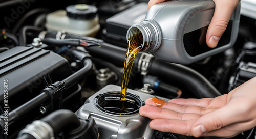 Wallpaper Mural pouring engine oil Torontodigital.ca