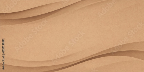 Brown cardboard paper texture background with vintage rough material design