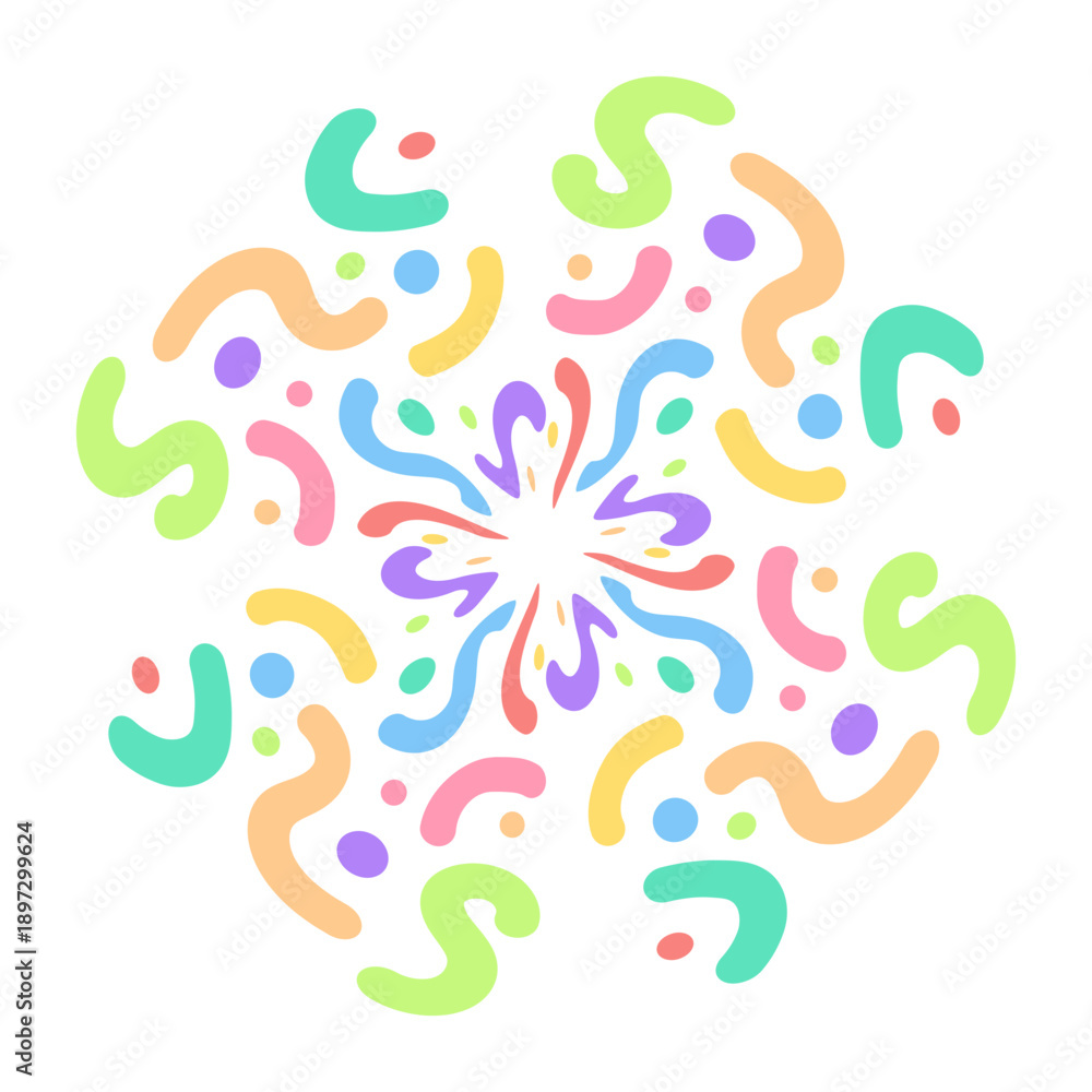 Obraz premium colorful confetti element