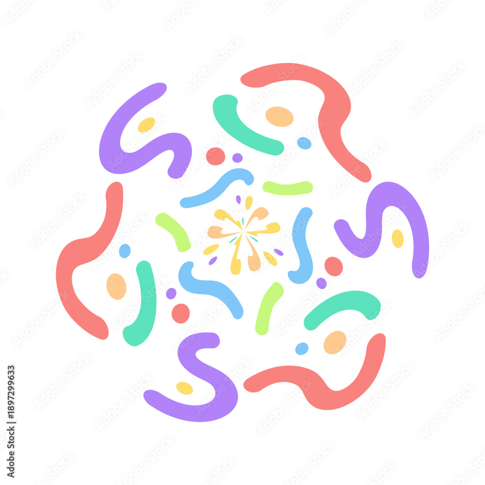 Fototapeta premium colorful confetti element
