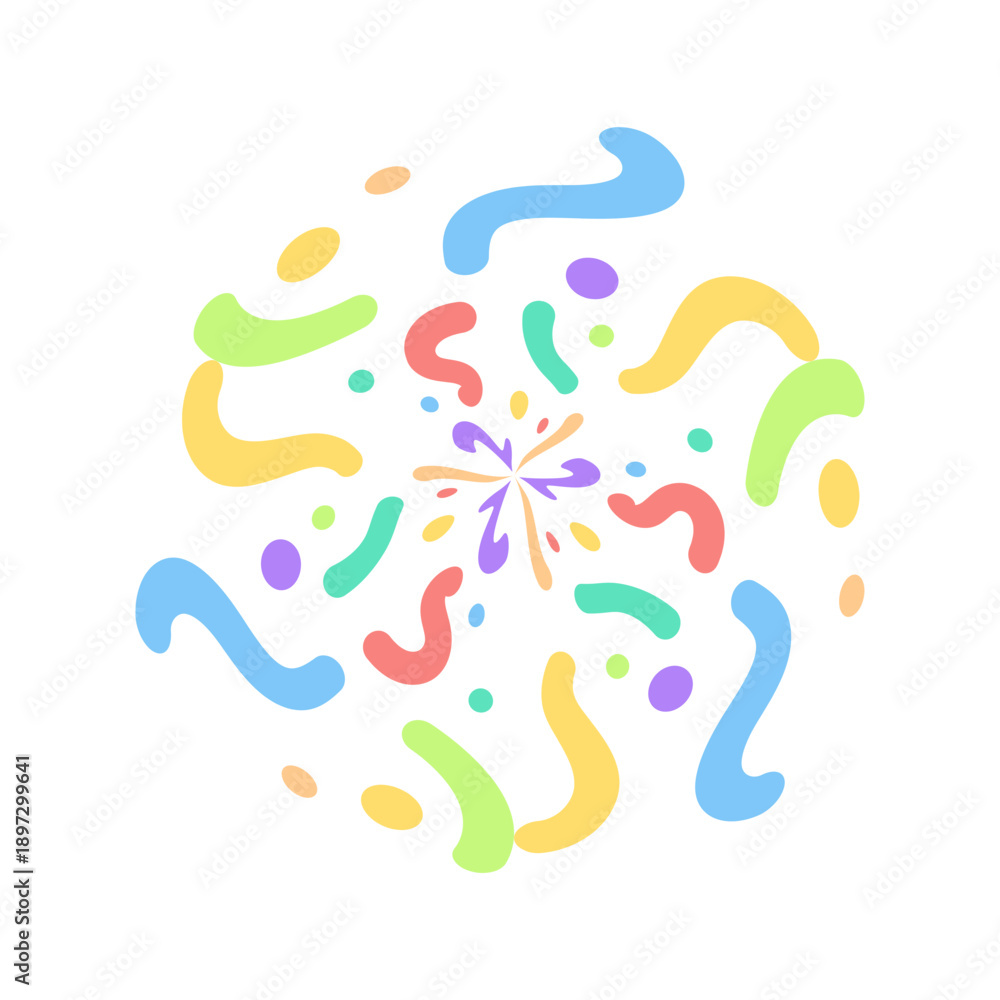 Fototapeta premium colorful confetti element