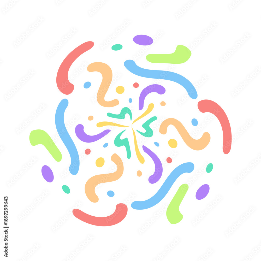 Obraz premium colorful confetti element