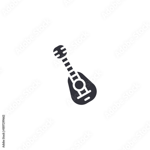 Mandolin musical instrument icon symbolizing traditional Italian music and cultural performance.