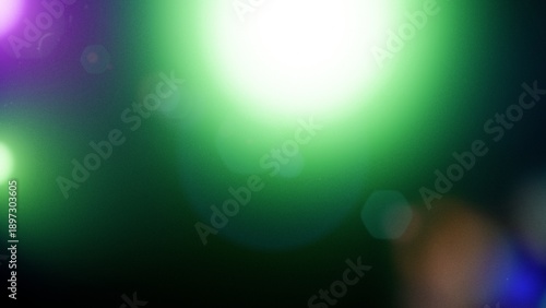 Fotografie Abstract Film Grain Background with Colorful Light Leaks and Hexagons