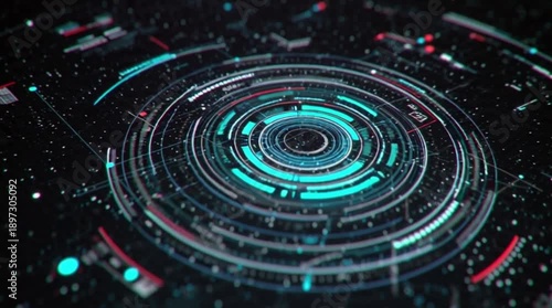 Wallpaper Mural Futuristic UI Tech Animation – Digital Overlay Video Torontodigital.ca