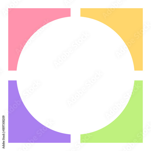 Fotografie colorful geometric frame