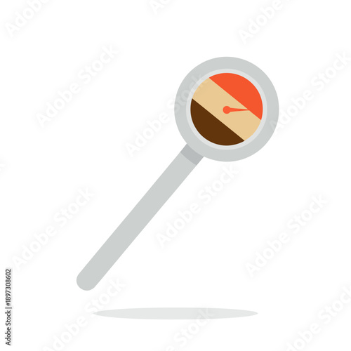 Coffee Refractometer Flat Icon Vector Illustration