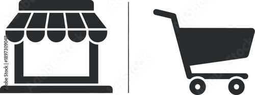 Online shopping storefront and shopping cart