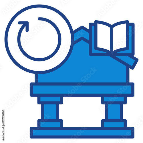 Library History Icon For Design Elements