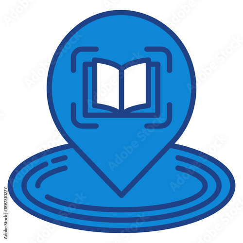 Library Zone Icon For Design Elements