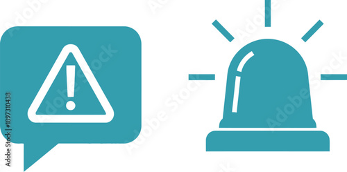 Warning alert notification icon