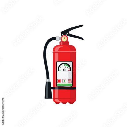 Red Fire Extinguisher Safety Equipment