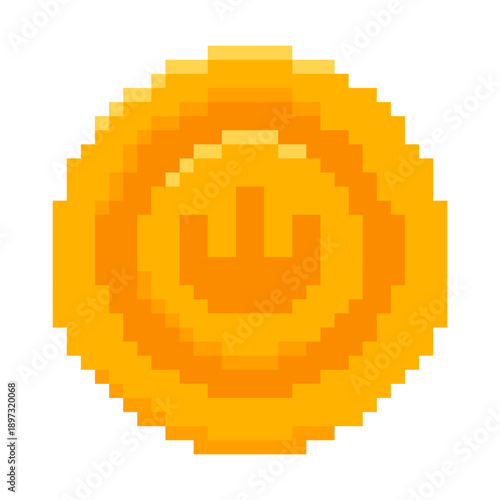 pixel crown coin