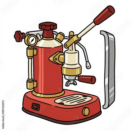 Wallpaper Mural Vintage Espresso Machine with Unique Design Torontodigital.ca