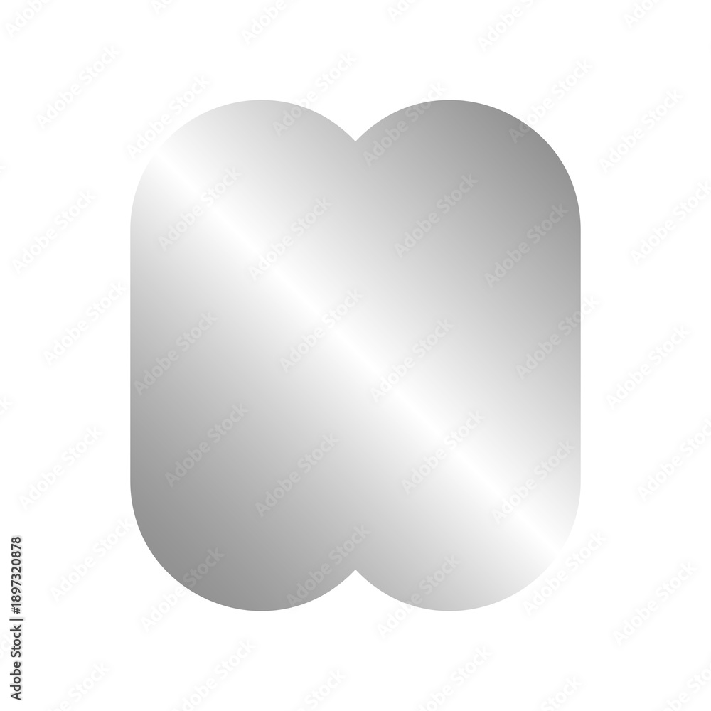Obraz premium silver abstract shape