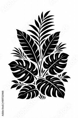 Wallpaper Mural Elegant Botanical Silhouette Design for Modern Decor Torontodigital.ca