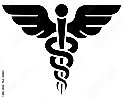caduceus medical symbol	
