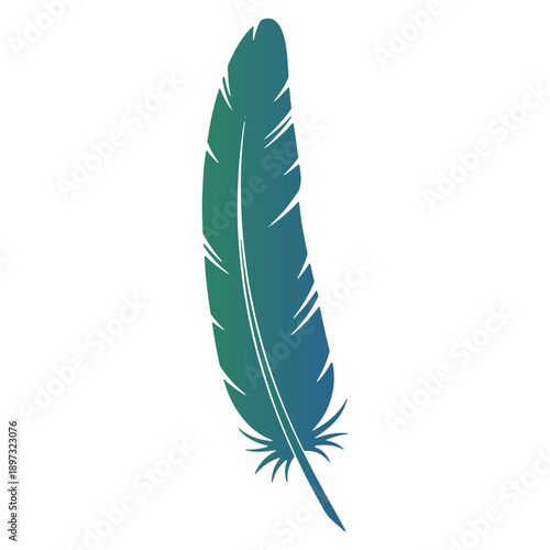 Colorfull Bird Feather Icon